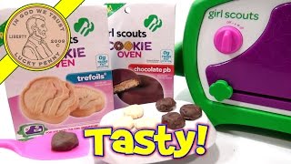 Girl Scouts Cookie Oven I Bake Trefoil amp Chocolate PB Cookies [upl. by Nahtanod]