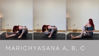 Marichyasana Yoga Pose Tutorial [upl. by Attevroc]