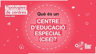 Què és un centre deducació especial CEE [upl. by Nevah]