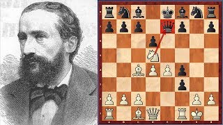 Thrilling Game Johannes Zukertort vs Adolf Anderssen [upl. by Whang]