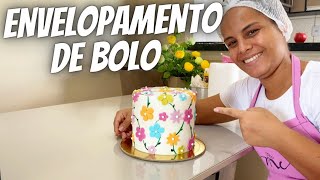 COMO COBRIR BOLO COM PASTA AMERICANA  ESSA TÉCNICA É ÓTIMA [upl. by Raymond]