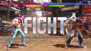 Street Fighter 6  LVL 7 CPU Terry vs Akuma豪鬼 Gameplay [upl. by Aicemaj]