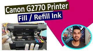 Canon G2770 Printer Ink Refill ll How To Fill Ink In Canon G2770 Printer Full Video II മലയാളം [upl. by Connel]