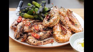 Andrew Zimmern Cooks Grilled Shrimp [upl. by Danit]