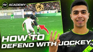 HOW TO DEFEND WITH JOCKEY IN FC24  FUTWIZ Academy [upl. by Jakie297]