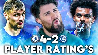 CHELSEA SCORE GOALS  Chelsea 42 Gent  Player Ratings [upl. by Esilenna]