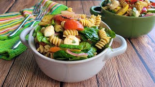 How to make WHOLE FOODS  Pasta Salad with Summer Vegetables amp Fresh Mozzarella [upl. by Nraa782]