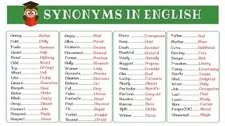 120 Super Common Synonyms to Increase Your Vocabulary in English [upl. by Maxie]