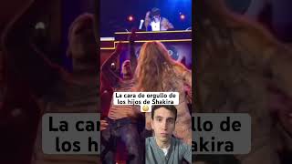 La cara de orgullo de los hijos de Shakira 😳 shakira bizarrap bzrp hijos pique [upl. by Faucher]