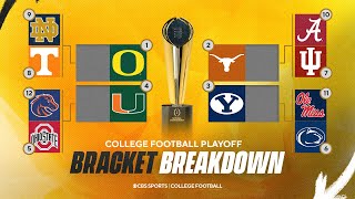 CFP Rankings Released Breaking down the 12team bracket from Week 12 [upl. by Ahsiekal]