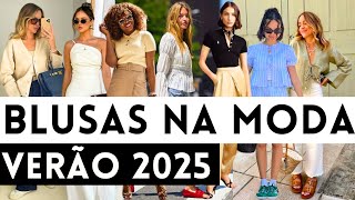 🔴Essas BLUSAS estão na MODA E VÃO BOMBAR NO VERÃO 2025 Maga Moda [upl. by Wsan]