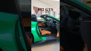 Interior of a Verde Jewel Ferrari 812 GTS [upl. by Ahsemit]