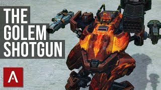 War Robots Golem SHOTGUN Gameplay Thunder Storm Gust [upl. by Ecnatsnok]