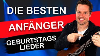 🎈Happy Birthday auf Gitarre lernen Geburtstagslieder leicht und auf deutsch [upl. by Llenor]