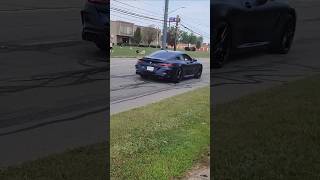 Loud BMW M8 Competition Does a Light Acceleration Leaving a Car Show [upl. by Bayer]