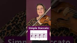 SIMPLE STACCATO violin bowing technique [upl. by Cho]