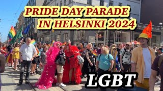 PRIDE DAY PARADE 2024 🏳️‍🌈 Helsinki Central  Helsinki Pride 2024 [upl. by Ahsenal752]