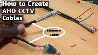 How to make AHD CCTV camera cables [upl. by Fabrianne490]