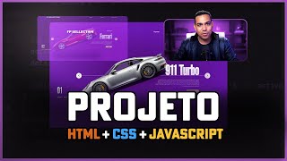 Projeto criativo com HTML CSS e JavaScript A criação de um site com animações [upl. by Essyla]