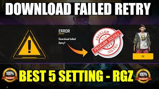 Download Failed Retry Problem 100 Solve Free Fire Max  How To Solve Download Failed Retry 2024 [upl. by Talanta]