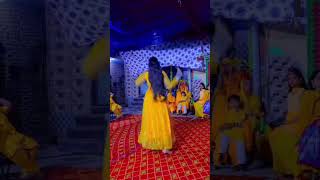 Chalka re 💛 haldi dance perfomence on weddingtrendingshorts [upl. by Reinhard]