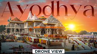 Ayodhya through my Drone  Ram Mandir drone view  nikamma [upl. by Atinit]