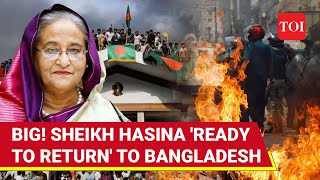 Sheikh Hasina To Return To Bangladesh Says Son Big Announcement As New Govt Takes Oath [upl. by Nitz]