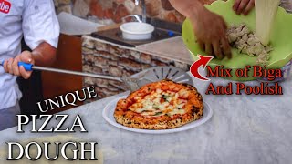 We Experimented PIZZA DOUGH 100 MIX of Poolish and Biga Together [upl. by Oremar]