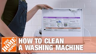 How to Clean a Washing Machine  The Home Depot [upl. by Isak]