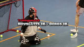 Highlights Hovslätts IK  Bergs IK InnebandyFloorball [upl. by Ailec]