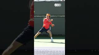 Andrey Rublev Forehand slowmotion shorts slowmotion [upl. by Nuli]