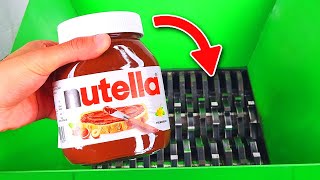 SHREDDING NUTELLA  Satisfying ASMR Shredder Machine Compilation [upl. by Eardnoed650]