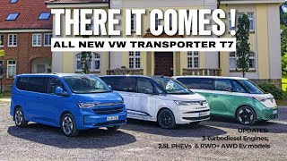 Introducing Next Gen VW Transporter T72024 Powered By 3turbodieselPhev amp EV Technology [upl. by Ahsela]