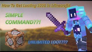 How To Get Looting 1000 In Minecraft  ProPickaxe [upl. by Aytak]