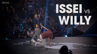 ISSEI vs WILLY stance angle  RED BULL BC ONE 2017 [upl. by Naginnarb890]