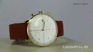 Junghans Max Bill Chronoscope 027780000 Luxusuhr24 Ratenkauf ab 20 EuroMonat [upl. by Royden]