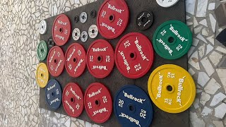 ⭐ ATE vs Bullrock Powerlifting Plates  Comparison Best 25Kg Calibrated Steel Plates in India [upl. by Ialocin]