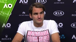 Roger Federer press conference SF  Australian Open 2017 [upl. by Acnayb938]