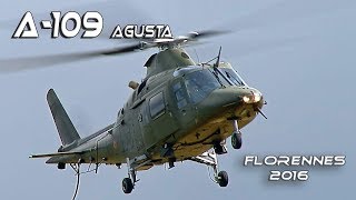 Agusta A109 Belgium Air Force Solo Display Team Florennes 2016 hd Video [upl. by Maxima]