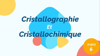 6 Cristallographie Et Cristallochimie S4 SMCSMPstructure métallique de la maille cubique [upl. by Kcirederf]