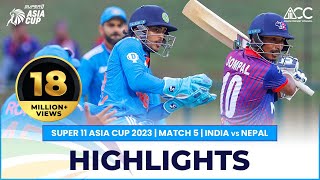 Match Highlights  Match 8  India A vs Nepal  ACC Mens Emerging Teams Asia Cup [upl. by Hartmann]