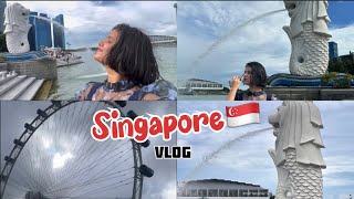 Singapore layover vlog🇸🇬❤️ i am living my childhood dream by visiting merlion park in Singapore 🥺🦋 [upl. by Sredna]