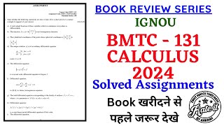 IGNOU BMTC 131 Calculus Assignment Solutions  IGNOU BMTC 131 Calculus Solved Assignment [upl. by Arabella]