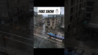 The missus has only seen fake snow ☃️scotland asian snow edinburgh [upl. by Cornish538]