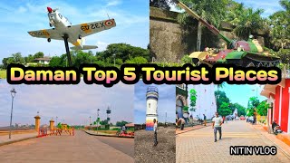 The Best of Daman Top 5 Tourist Places Jampor devka beach [upl. by Iphigeniah]