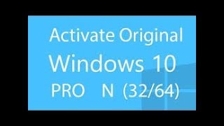 Activate windows 10 product key 64 bit and 32 bit 2018 [upl. by Annoyt]