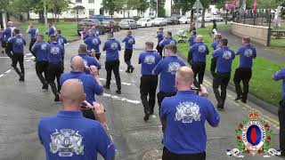 Ballymena Protestant Boys FB  Cloughfern Young Conquerors FB Parade 170824 [upl. by Fausta649]