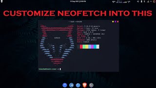 Add custom ASCII logo to neofetch  easy af  no extra software  custom neofetch  customization [upl. by Ullman660]