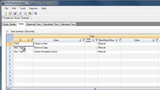 Proplanner ProTime Estimation  How To Define Tasks [upl. by Ecnar11]