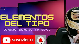 Elementos del tipo Objetivos Subjetivos Normativos TIPICIDAD [upl. by Ahsasal]